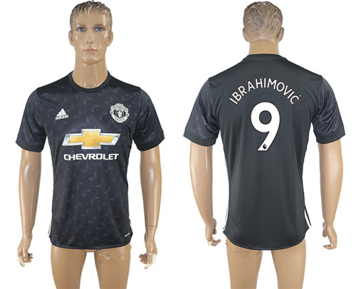 2017 18 Manchester United 9 IBRAHIMOVIC Third Away Thailand Soccer Jersey