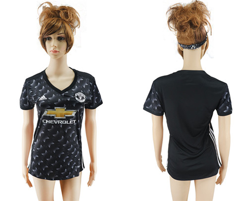 2017 18 Manchester United Away Women Soccer Jersey