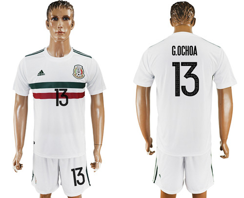 2017 18 Mexico 13 G.OCHOA Away Soccer Jersey