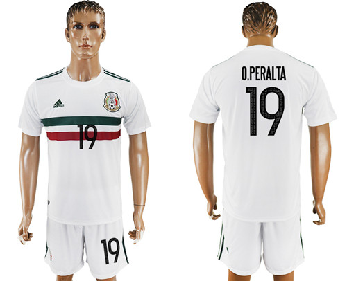 2017 18 Mexico 19 O.PERALTA Away Soccer Jersey