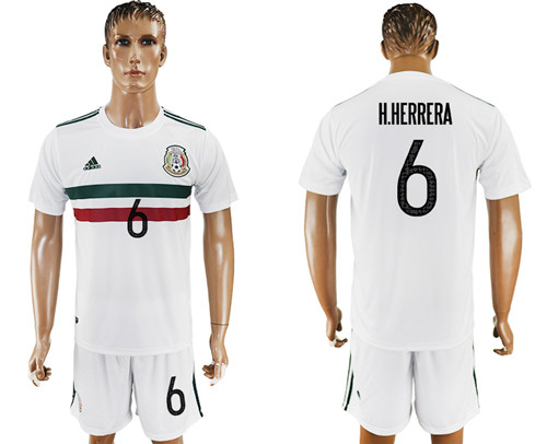 2017 18 Mexico 6 H.HERRERA Away Soccer Jersey