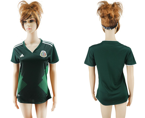 2017 18 Mexico Home Women Soccer Jersey
