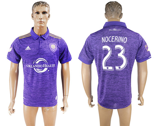 2017 18 Orlando City 23 NOCERINO Home Thailand Soccer Jersey