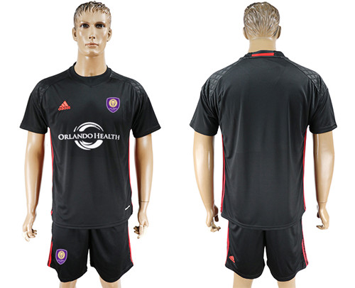 2017 18 Orlando City Black Goalkeeper Soccer Jersey