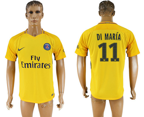 2017 18 Paris Saint Germain 11 DI MARIA Away Thailand Soccer Jersey