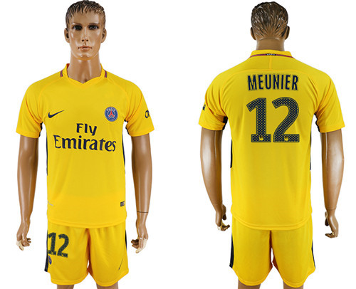 2017 18 Paris Saint Germain 12 MEUNIER Away Soccer Jersey