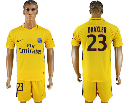 2017 18 Paris Saint Germain 23 DRAXLER Away Soccer Jersey