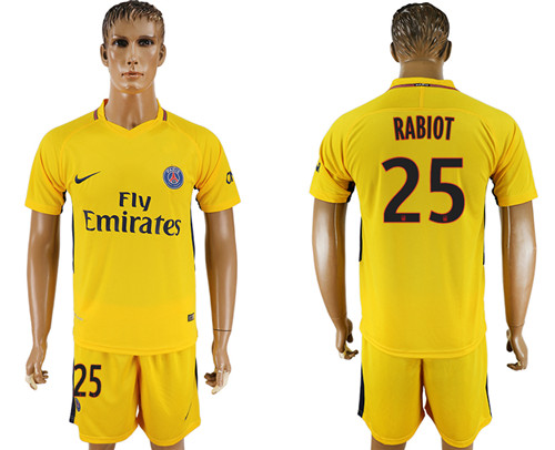 2017 18 Paris Saint Germain 25 RABIOT Away Soccer Jersey