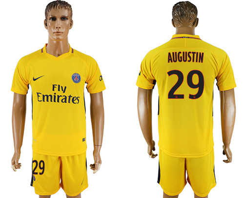 2017 18 Paris Saint Germain 29 AUGUSTIN Away Soccer Jersey