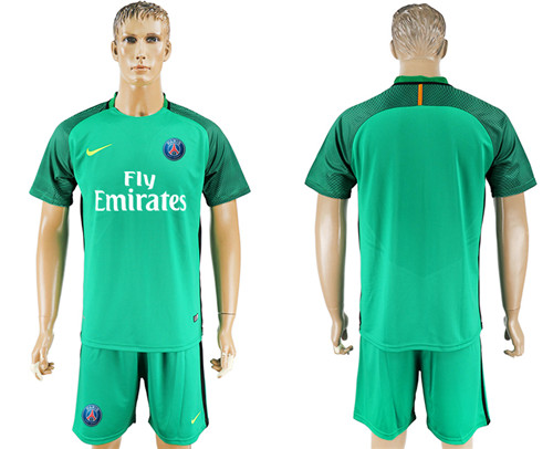 2017 18 Paris Saint Germain Green Goalkeeper Soccer Jersey