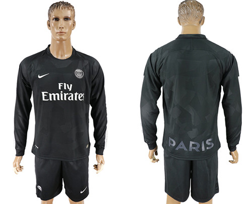 2017 18 Paris Saint Germain Third Away Long Sleeve Soccer Jersey