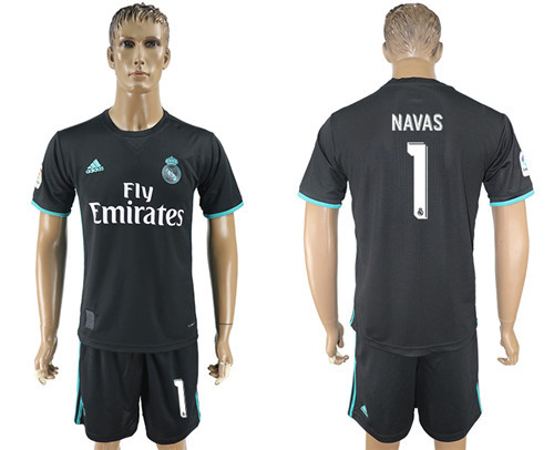 2017 18 Real Madrid 1 NAVAS Away Soccer Jersey