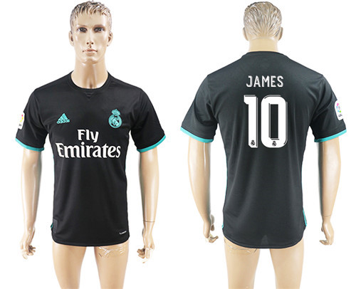 2017 18 Real Madrid 10 JAMES Away Thailand Soccer Jersey