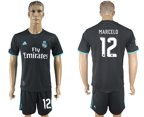 2017 18 Real Madrid 12 MARCELO Away Soccer Jersey