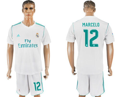 2017 18 Real Madrid 12 MARCELO Home Soccer Jersey