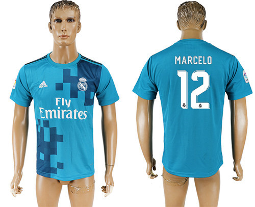 2017 18 Real Madrid 12 MARCELO Third Away Thailand Soccer Jersey