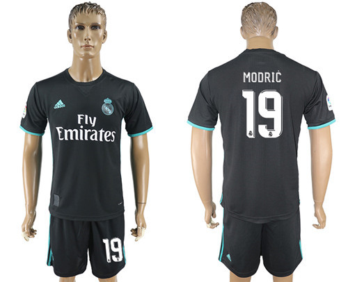 2017 18 Real Madrid 19 MODRIC Away Soccer Jersey