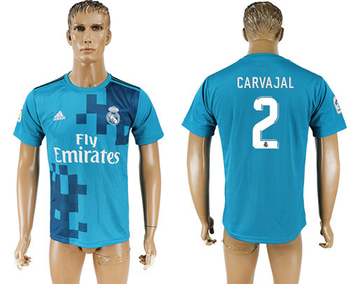 2017 18 Real Madrid 2 CARVAJAL Third Away Thailand Soccer Jersey