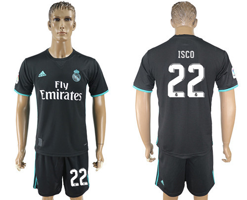 2017 18 Real Madrid 22 ISCO Away Soccer Jersey