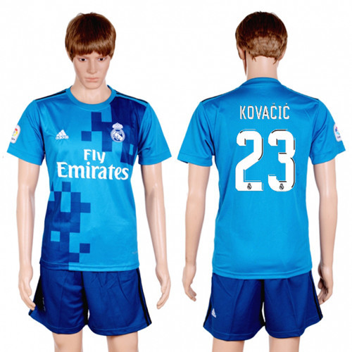 2017 18 Real Madrid 23 KOVACIC Third Away Soccer Jersey