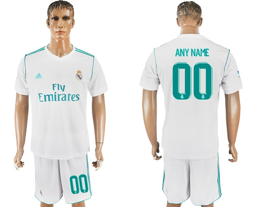 2017 18 Real Madrid Home Customized Soccer Jersey