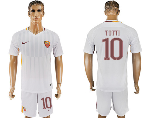 2017 18 Roma 10 TOTTI Away Soccer Jersey