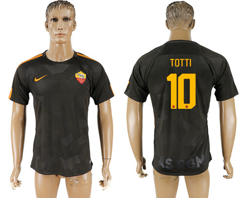 2017 18 Roma 10 TOTTI Away Thailand Soccer Jersey