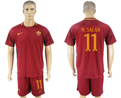 2017 18 Roma 11 M.SALAH Home Soccer Jersey