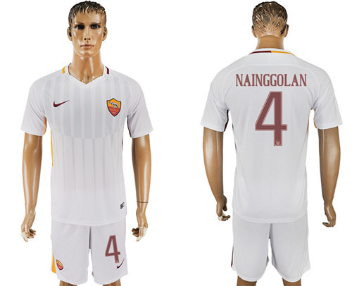 2017 18 Roma 4 NAINGGOLAN Away Soccer Jersey