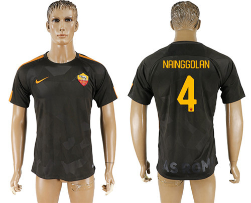 2017 18 Roma 4 NAINGGOLAN Away Thailand Soccer Jersey