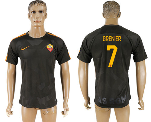 2017 18 Roma 7 GRENIER Away Thailand Soccer Jersey