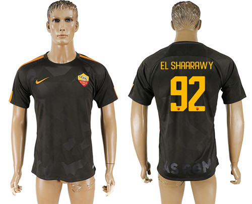 2017 18 Roma 92 EL SHAARAWY Away Thailand Soccer Jersey