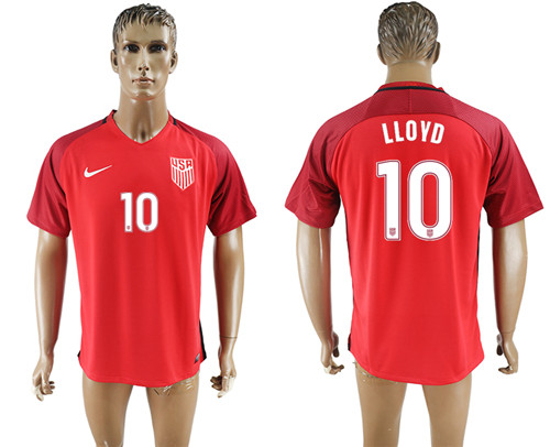 2017 18 USA 10 LLOYD Home Thailand Soccer Jersey