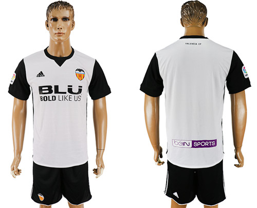 2017 18 Valencia CF Home Soccer Jersey