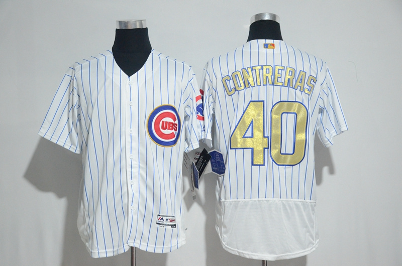 2017 Gold Program Jersey Chicago Cubs 40 Willson Contreras Flex Base Jerseys