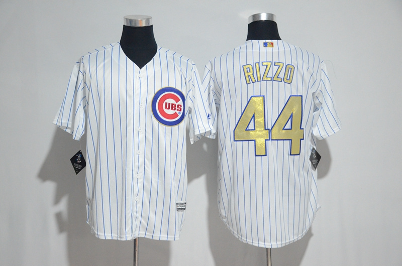 2017 Gold Program Jersey Chicago Cubs 44 Anthony Rizzo Cool Base Jerseys