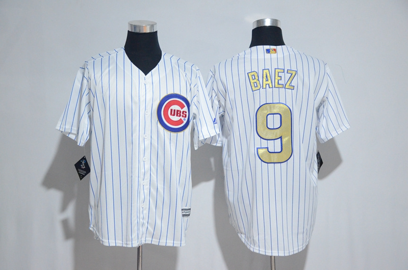 2017 Gold Program Jersey Chicago Cubs 9 Javier Baez Cool Base Jerseys