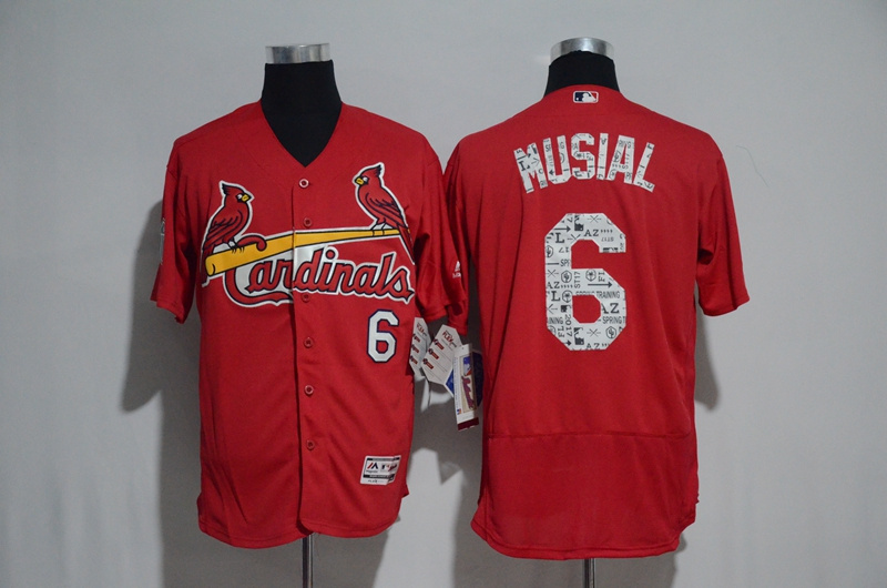 2017 Men St  Louis Cardinals 6 Stan Musial Cool Base Baseball Jersey