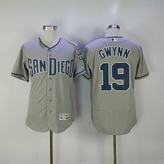 2017 New San Diego Padres Mens 19 Tony Gwynn Grey Baseball Jersey