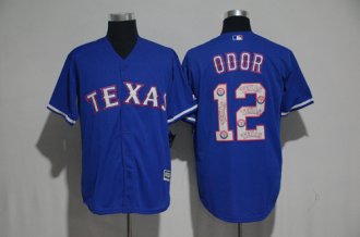 2017 New Texas Rangers Mens Jerseys 12 Rougned Odor Cool Base Baseball Jersey