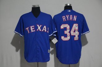 2017 New Texas Rangers Mens Jerseys 34 Nolan Ryan Cool Base Baseball Jersey