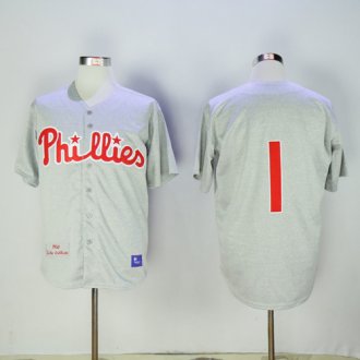 2017 Philadelphia Phillies Mens Jerseys 1  Cool Base Baseball Jersey