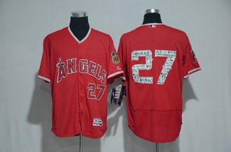 2017 Spring Training Los Angeles Angels Mens Jerseys 27 Mike Trout Team Jersey Baseball Jerseys