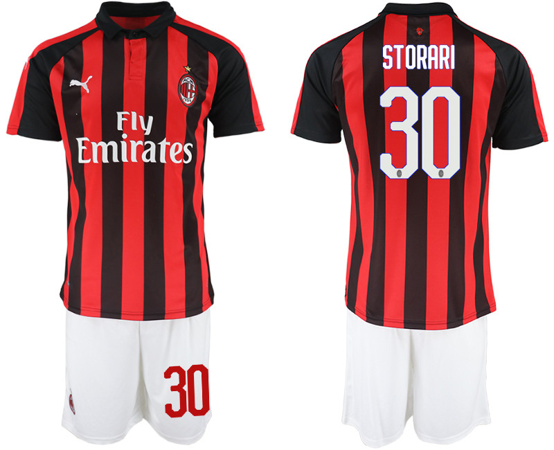 2018 19 AC Milan 30 STORARI Home Soccer Jersey