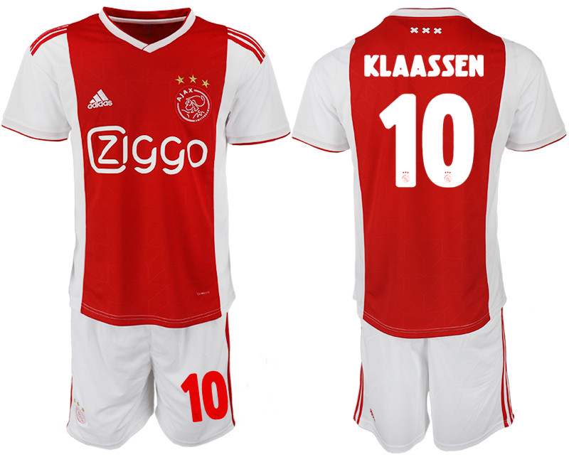 2018 19 AFC Ajax 10 KLAASSEN Home Soccer Jersey