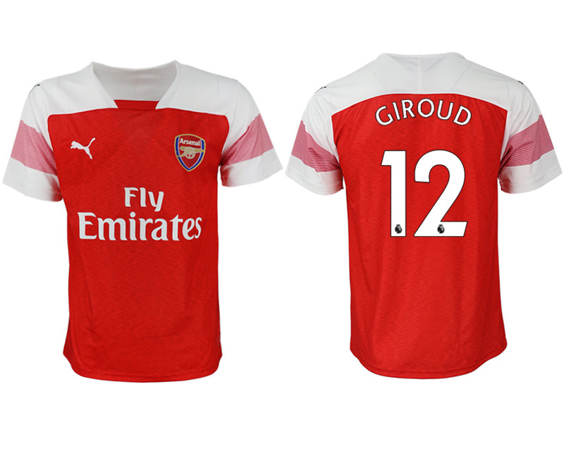 2018 19 Arsenal 12 GIROUD Home Thailand Soccer Jersey