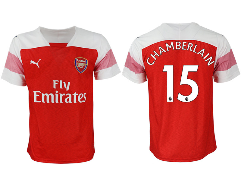 2018 19 Arsenal 15 CHAMBERLANIN Home Thailand Soccer Jersey