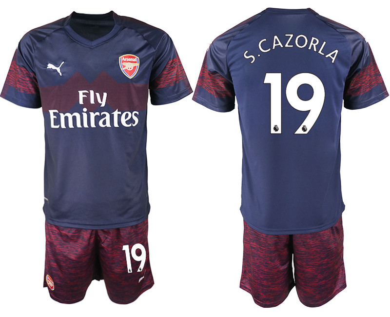 2018 19 Arsenal 19 S.CAZORLA Away Soccer Jersey