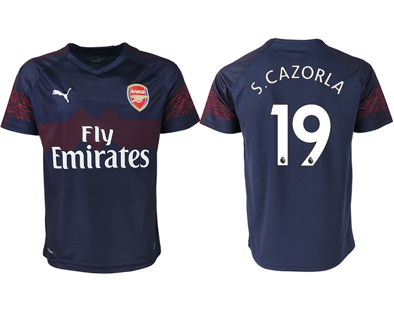 2018 19 Arsenal 19 S.CAZORLA Away Thailand Soccer Jersey