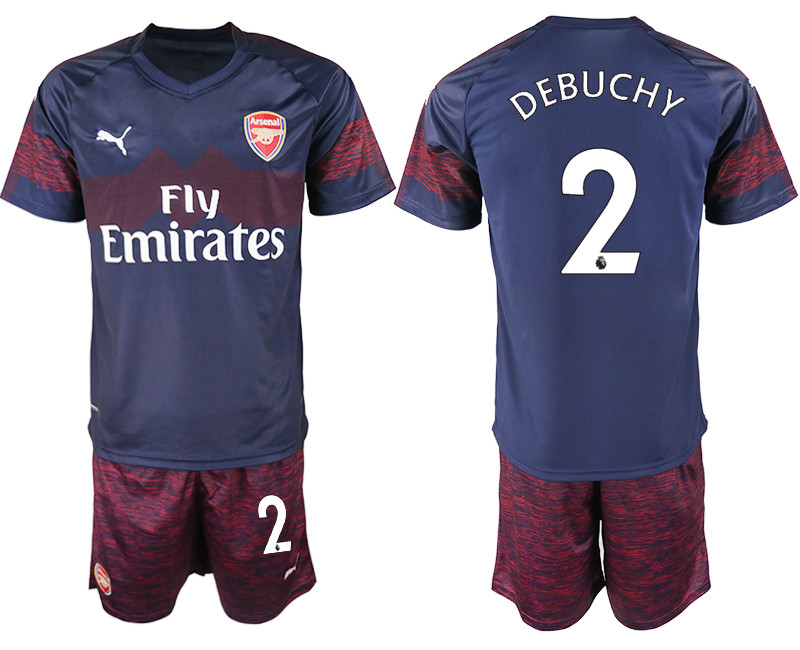 2018 19 Arsenal 2 DEBUCHY Away Soccer Jersey